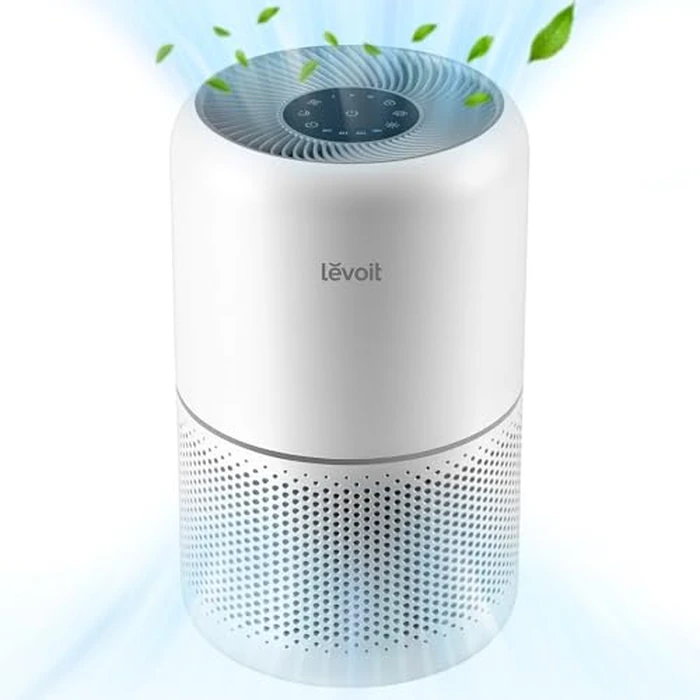 Levoit Air Purifiers Large Room Bedroom Home Up to 1073 ft², AHAM VERIFIDE, 4 Customized Replacement Filter Remove Allergies Pollen Dust Smoke Odor, Air Cleaner with Sleep Mode, Core 300-P White by Levoit - Image 1