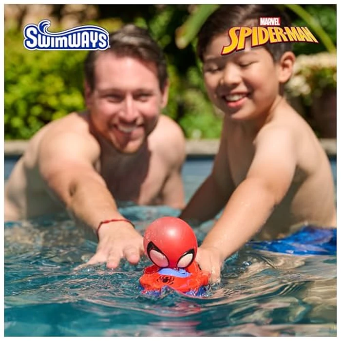 SwimWays Marvel Spider-Man Air Boat, Swimming Pool Accessories & Kids Pool Toys, Spiderman Party Supplies & Bath Toys for Kids Aged 4 & Up by SwimWays - Image 2