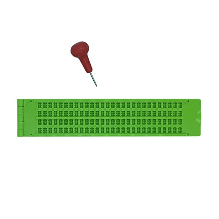 4 Lines 28 Cells Braille Writing Slate by VSONE - Image 1