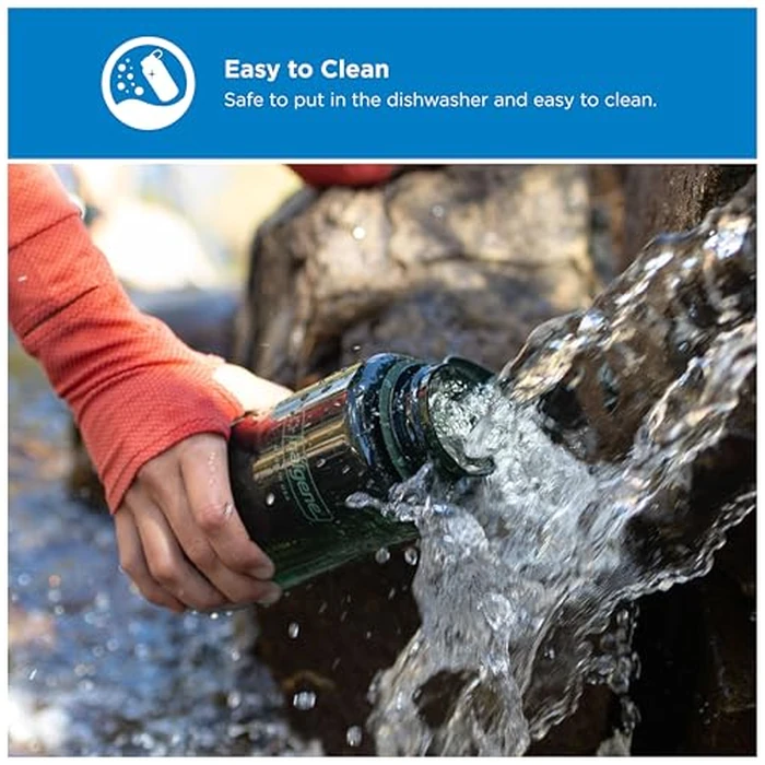 Nalgene 32 oz Wide Mouth Water Bottle | BPA-Free, Durable & Leak Proof, Lightweight Bottle for Hiking & Gym, Work & Travel, Amethyst by Nalgene - Image 3