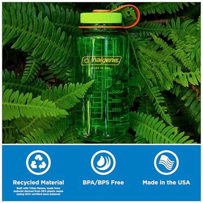 Nalgene 32 oz Wide Mouth Water Bottle | BPA-Free, Durable & Leak Proof, Lightweight Bottle for Hiking & Gym, Work & Travel, Amethyst by Nalgene - Image 4