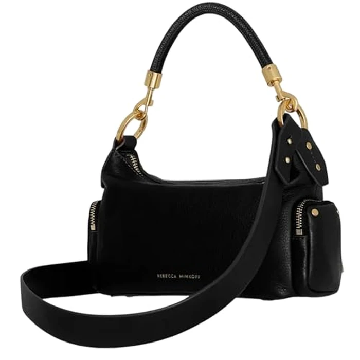 Rebecca Minkoff M.A.B Shoulder Bag, 20th Anniversary Edition Women's Leather Handbag, Black by Rebecca Minkoff - Image 2