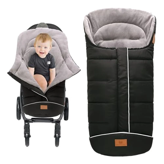 LAT LEE AND TOWN Toddler Universal Stroller Footmuff Sack, Detachable Winter Stroller Bag Multifunction Sleeping Bag Waterproof and Breathable by LAT LEE AND TOWN - Image 2