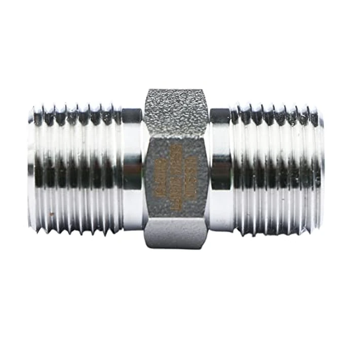 U.S. Solid 304 Stainless Steel Hex Nipple, 6000 psi High Pressure Heavy Duty Pipe Fitting, 3/8" x 3/8" NPT Male Thread Pipe Adapter(1 pc) by U.S. Solid - Image 5