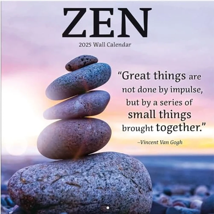 TURNER PHOTOGRAPHIC Zen 12x12 Photo Wall Calendar (25998940060) by Turner Licensing - Used - Like New condition - CA$2.23
