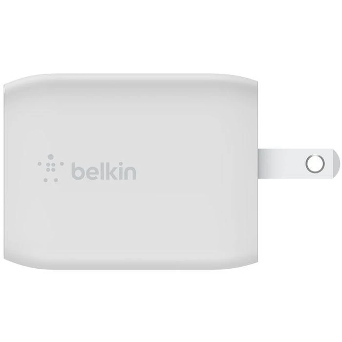 Belkin BoostCharge Pro Dual USB-C GaN Wall Charger with PPS 65W + USB-C to USB-C Cable - White by Belkin - Image 4