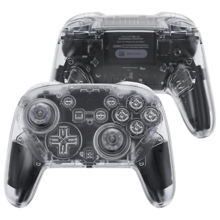 eXtremeRate DIY Replacement Full Set Shell Buttons for Nintendo Switch 2 Pro Controller, Custom Faceplate Rear Bottom Cover with Thumbsticks ABXY Dpad ZLZR Buttons for Switch 2 Pro Controller - Clear by eXtremeRate - Used - Like New condition