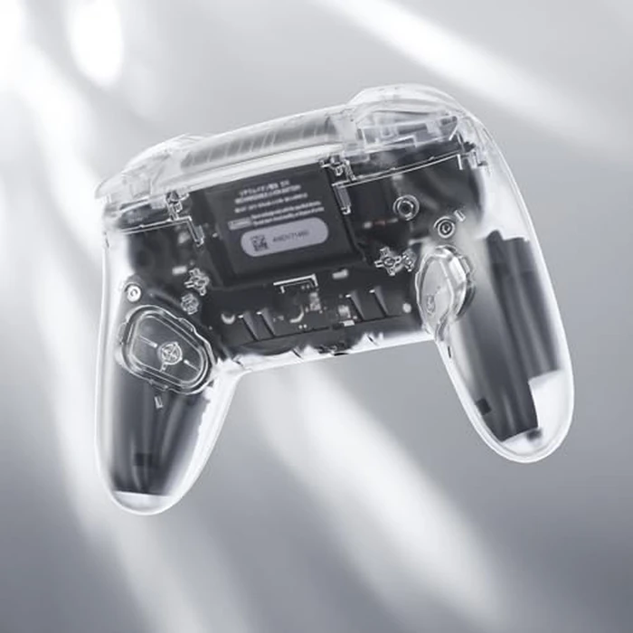 eXtremeRate DIY Replacement Full Set Shell Buttons for Nintendo Switch 2 Pro Controller, Custom Faceplate Rear Bottom Cover with Thumbsticks ABXY Dpad ZLZR Buttons for Switch 2 Pro Controller - Clear by eXtremeRate - Image 8