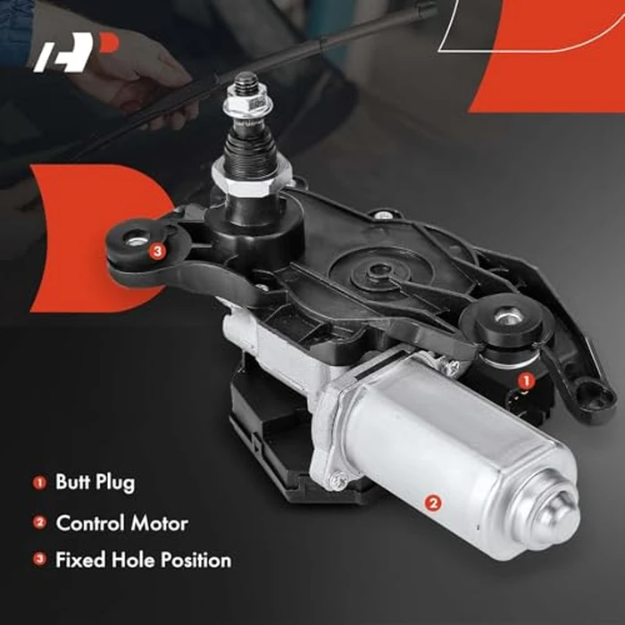 A-Premium Rear Windshield Wiper Motor Compatible with Ford Escape 2008-2012 & Mazda Tribute 2008-2011 & Mercury Mariner 2008-2011, Sport Utility, 8 Pins, Replace# 8L8Z-17508-D by A-premium - Image 4