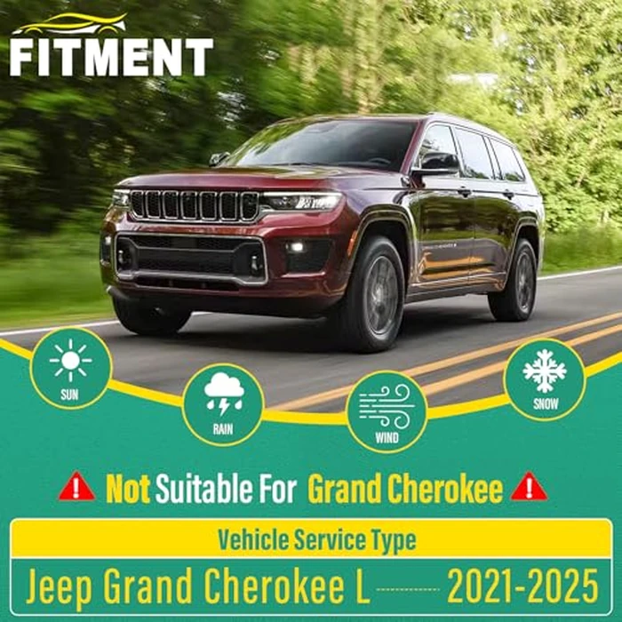 26" 20" 10" Windshield Wiper Blades Replacement for Jeep Grand Cherokee L 2021 2022 2023 2024 2025 Premium All Weather Front Rear Wipers Set - OEM Quality (Pack of 3) by WINDSMILE - Image 2