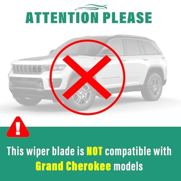26" 20" 10" Windshield Wiper Blades Replacement for Jeep Grand Cherokee L 2021 2022 2023 2024 2025 Premium All Weather Front Rear Wipers Set - OEM Quality (Pack of 3) by WINDSMILE - Image 9