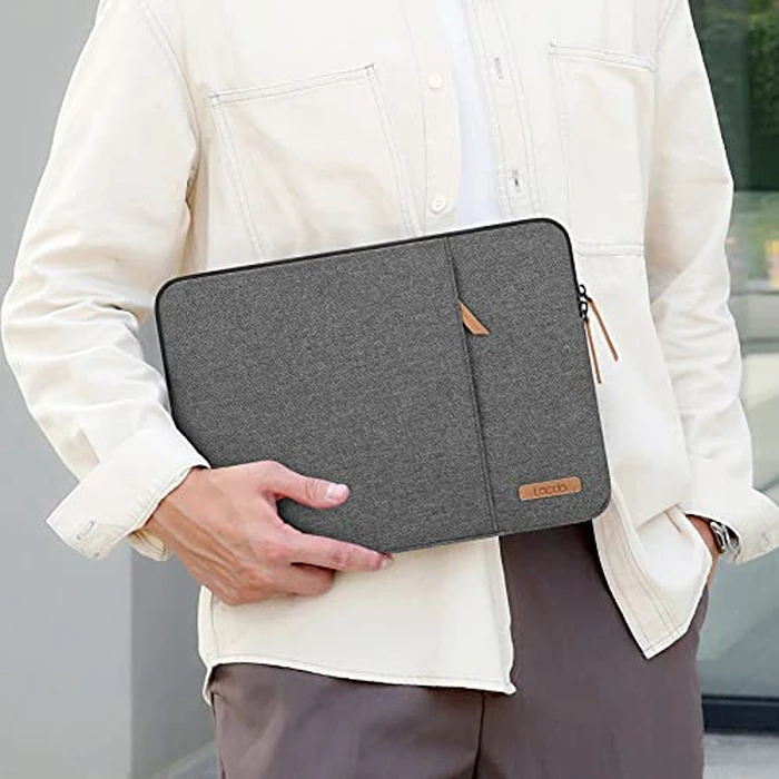 Lacdo 360 degrees Protective Laptop Sleeve Case for 14 inch MacBook Pro M5 Pro/Max A3426 A3427 (2026), M5/M4/M3/M2/M1 A3434 A3112 A3401 A3185, 13.8" Surface Laptop 7 Copilot+PC with Accessory Bag, Dark Gray by Lacdo - Image 6