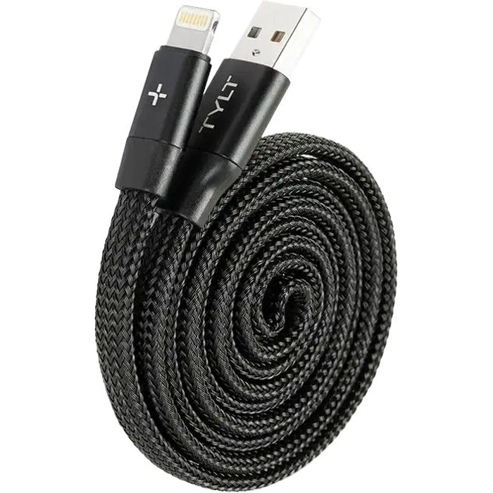 TYLT Twirl Lightning Charge and Sync Cable - Black by TYLT - Refurbished - Brand New condition - US$12.98