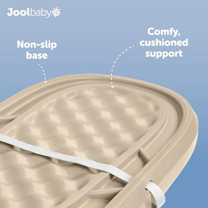 Jool Baby Waterproof Baby Changing Pad - Easy to Clean, Lightweight & Portable - Large Foam Cushion for Comfort (Oatmeal) by Jool Baby - Image 5