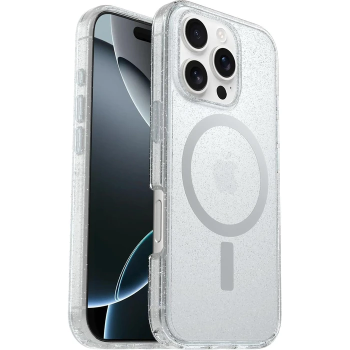 OtterBox Symmetry Series Clear Phone Case with MagSafe for iPhone 16 Pro Max - Stardust by OtterBox - Image 3
