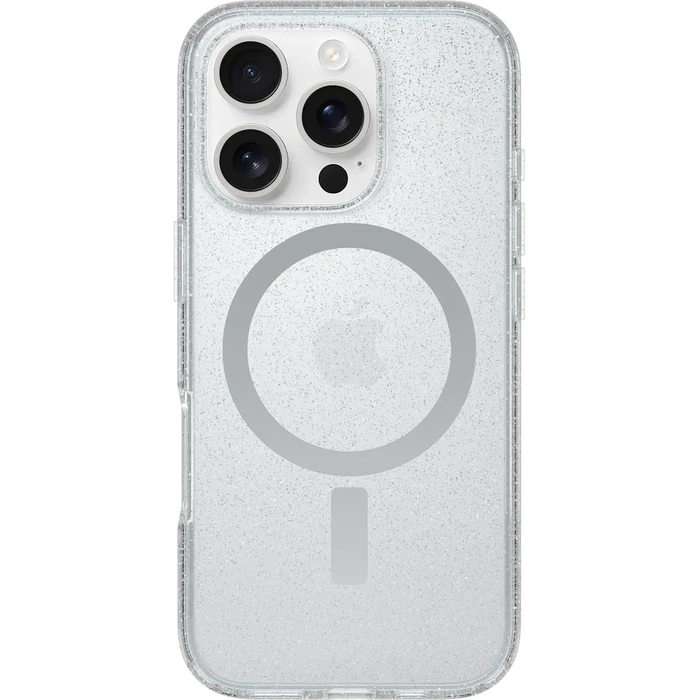 OtterBox Symmetry Series Clear Phone Case with MagSafe for iPhone 16 Pro Max - Stardust by OtterBox - Refurbished - Good condition - US$13.98