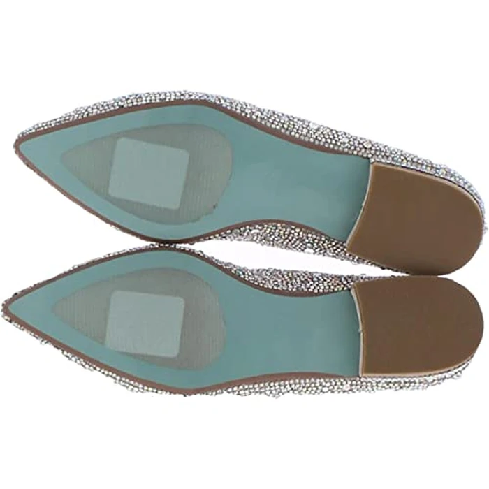 Betsey Johnson Women's Jude Ballet Flat, Nude Satin, 9 by Betsey Johnson - Image 5