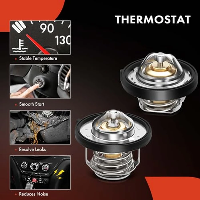 A-Premium - Thermostat Housing Assembly W/Sensor 68003582AB - Compatible with Dodge, Chrysler & Jeep - Journey 09-20, Avenger 09-14, Compass Patriot 07-17, Caliber, Sebring, 200 - DOHC 4Cyl 2.4L 2.0L by A-Premium - Image 5