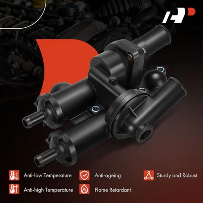 A-Premium - Thermostat Housing Assembly W/Sensor 68003582AB - Compatible with Dodge, Chrysler & Jeep - Journey 09-20, Avenger 09-14, Compass Patriot 07-17, Caliber, Sebring, 200 - DOHC 4Cyl 2.4L 2.0L by A-Premium - Image 6