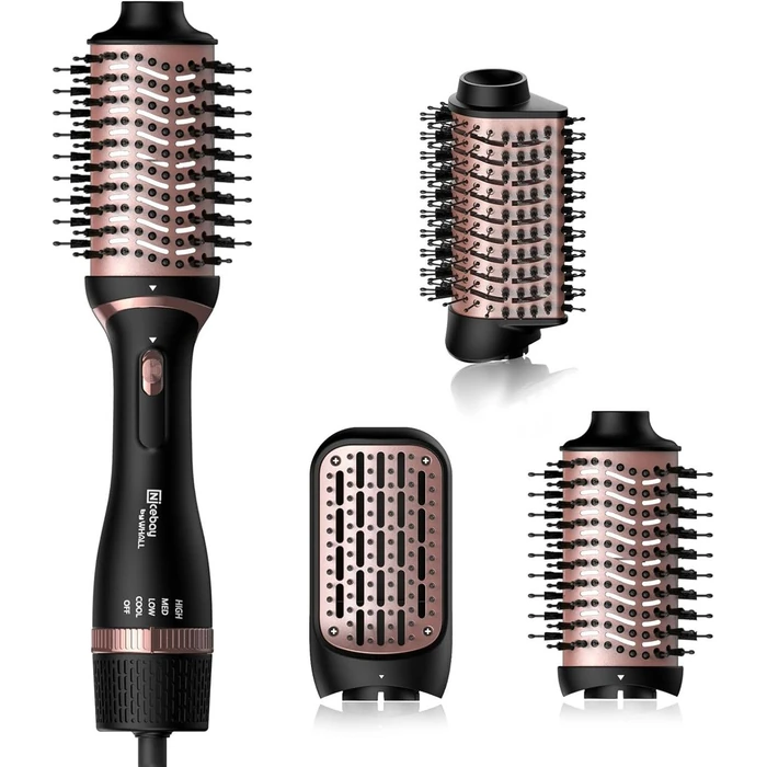 Nicebay HB-821 Hair Dryer Brush - Black/Rose Gold by Nicebay - Refurbished - Excellent condition
