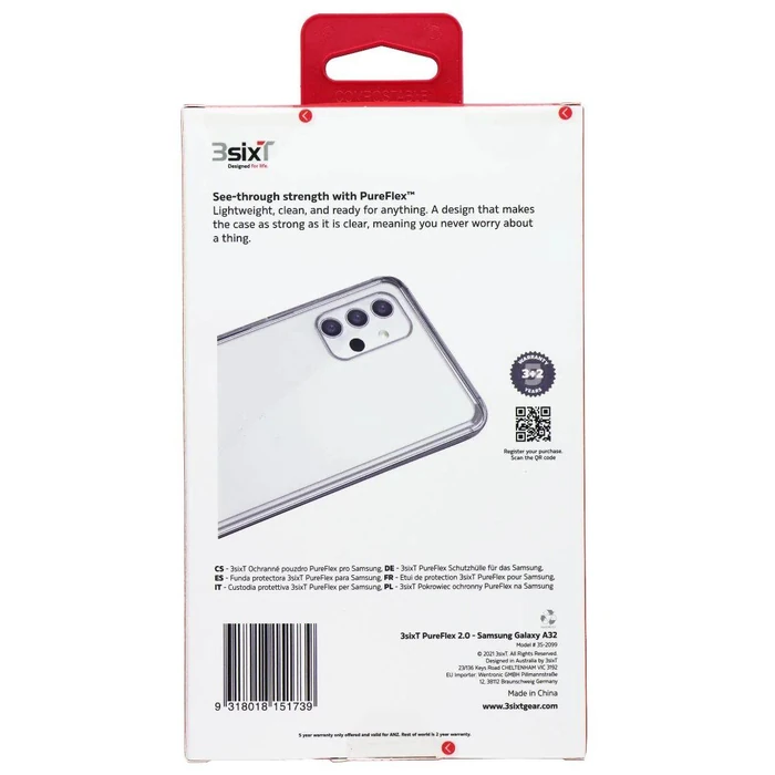3SIXT PureFlex Series Case for Samsung Galaxy A32 - Clear by 3SIXT - Image 2