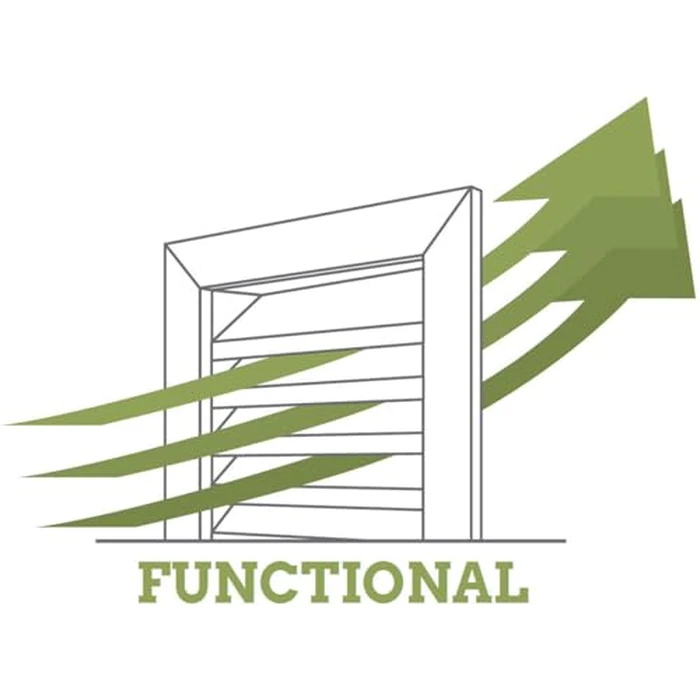 12"W x 12"H Vertical Surface Mount PVC Gable Vent: Functional, w/ 2"W x 2"P Brickmould Sill Frame by Ekena Millwork - Image 6