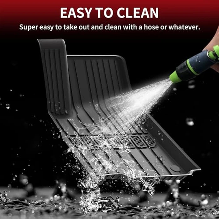 LASFIT Floor Mats for Jeep Grand Cherokee L 2021-2025 2026 (ONLY for 6 Seaters Without Center Console) All Weather Custom Fit Car Floor Liners Trunk Mat Black by LASFIT - Image 6