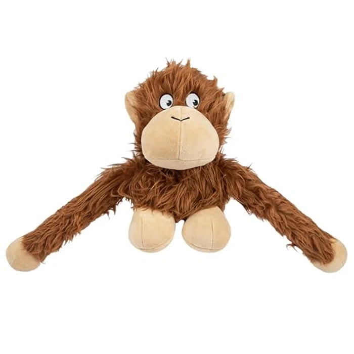 Best Pet Supplies Interactive Squeaky Dog Chew Toy, Ideal Dog Toys for Chewers, Small, Medium & Large Dogs, and Fetch Lovers - O-Hug-Atan (Brown), Large by Best Pet Supplies - Image 1