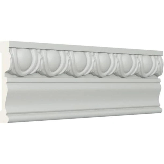 Endurathane Egg & Dart Chair Rail, 3 1/4"H x 3/4"P x 94 1/2"L, (1 5/8"Repeat), Factory Primed (2-Pack) by Ekena Millwork - Image 2