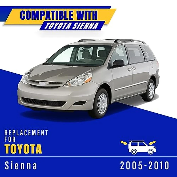 3 wipers Replacement for 2005-2010 Toyota Sienna, Windshield Wiper Blades Original Equipment Replacement - 26"/19"/16" (Set of 3) U/J HOOK by Rooppa - Image 5