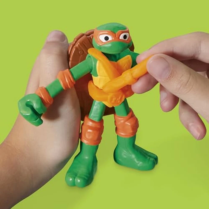 Play-Doh Teenage Mutant Ninja Turtles Cowabunga Creations Bendy 4 Inch Action Figures Set, Kids Arts & Crafts, TMNT Toys for Boys & Girls 4+ by Play-Doh - Image 6