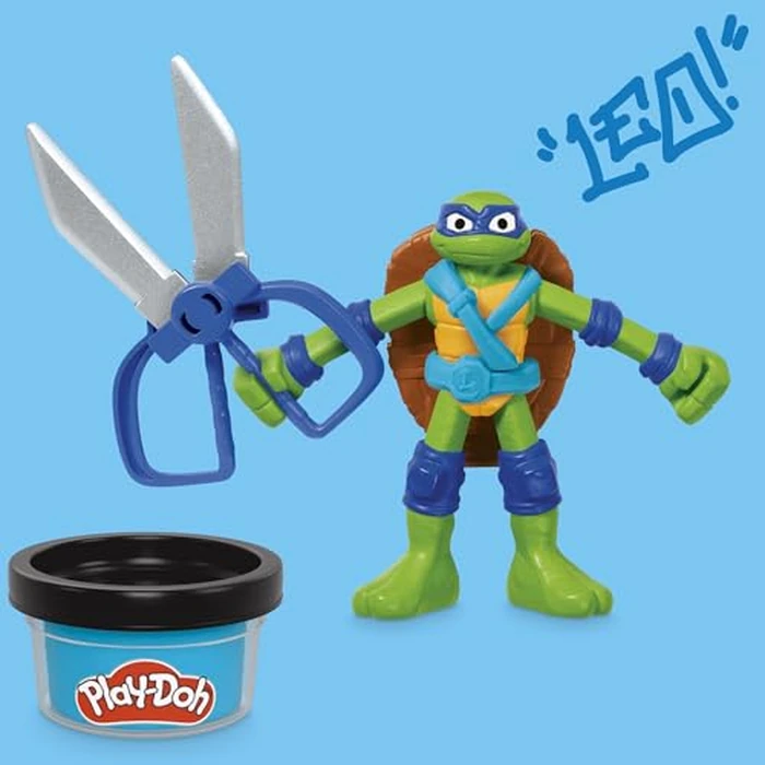 Play-Doh Teenage Mutant Ninja Turtles Cowabunga Creations Bendy 4 Inch Action Figures Set, Kids Arts & Crafts, TMNT Toys for Boys & Girls 4+ by Play-Doh - Image 7