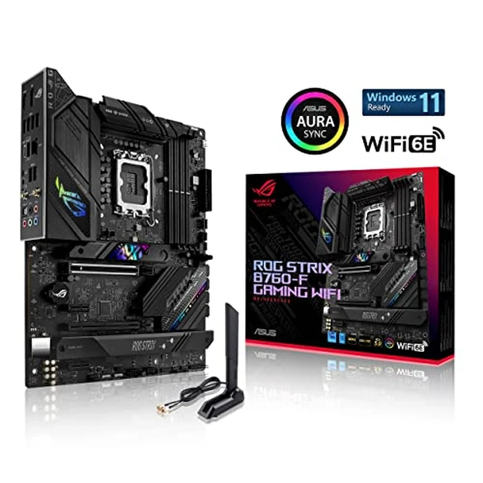 ASUS ROG Strix B760-F Gaming WiFi Intel B760(13th and 12th Gen) LGA 1700 ATX Motherboard,16 + 1 Power Stages,DDR5 up to 7800 MT/s,PCIe 5.0,3xM.2 Slots,WiFi 6E,USB 3.2 Gen 2x2 Type-C,Aura Sync RGB by Asus - Image 2
