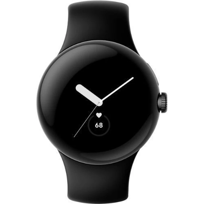 Google Pixel Watch 1 (Bluetooth) - 32GB - 41mm - Matte Black Stainless Steel Case with Obsidian Fluoroelastomer Active Band by Google - Refurbished - Good condition