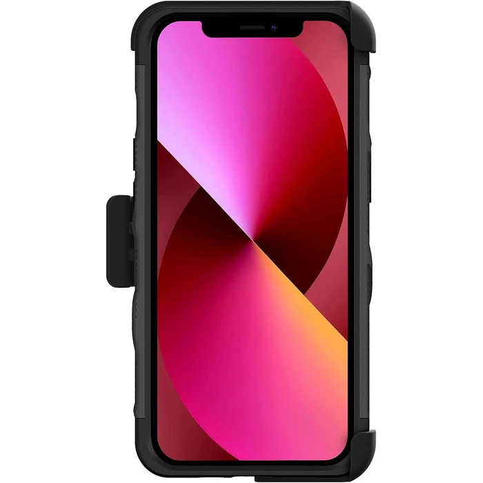 Zizo Bolt Bundle Phone Case with Holster & Tempered Glass Screen Protector for iPhone 13 - Black by Zizo - Image 3