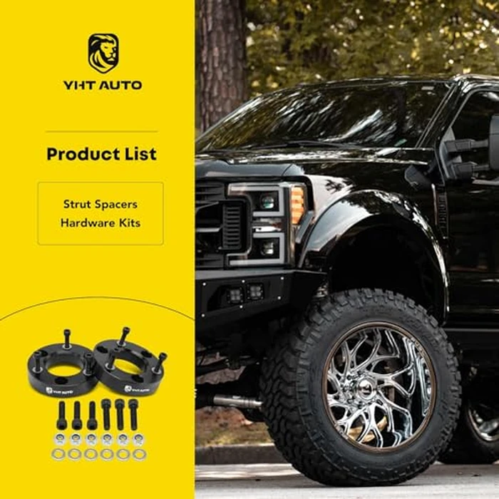YHTAUTO 2 Inch Front Leveling Lift Kit Compatible with 2004-2023 Nissan Titan/Armada | RWD/4WD | Spacers Raise the Front of Your Truck By 2 Inch | 2PCS Suspension Leveling Kit w/Hardware by YHTAUTO - Image 7