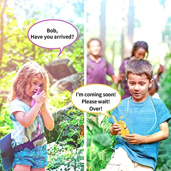 Inspireyes Walkie Talkies for Kids Rechargeable, 48H Working Time 22 Channels 2 Way Radio, Outdoor Camping Toys, 2 Pack by Inspireyes - Image 5