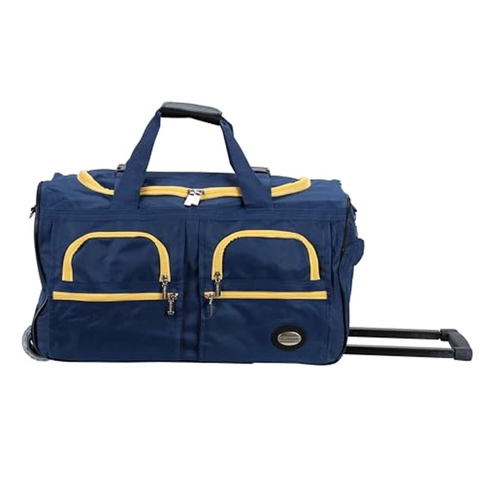 Rockland 40" Polyester Rolling Duffel Bag, Navy by Rockland - Used - Very Good condition - US$45.99
