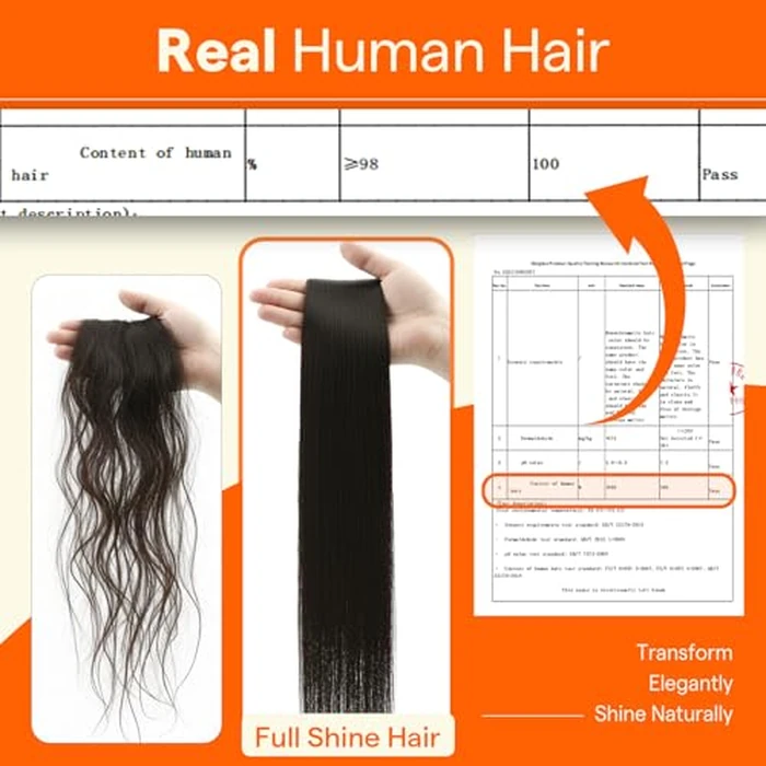Full Shine U Tip Hair Extensions for Women Real Human Hair Color 1B Natural Black Hair Extensions 20 Inch Keratin Fusion Extensions 50 Strands Nail Tip Hair by Full Shine - Image 2