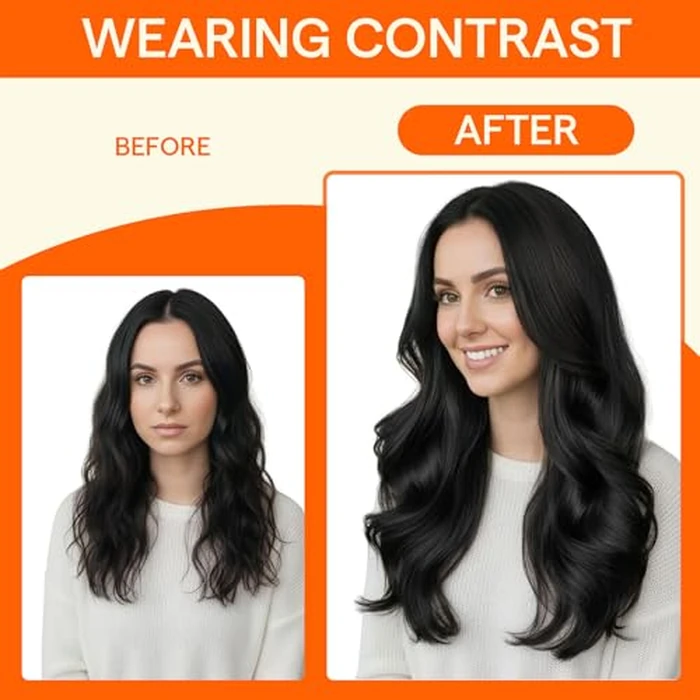 Full Shine U Tip Hair Extensions for Women Real Human Hair Color 1B Natural Black Hair Extensions 20 Inch Keratin Fusion Extensions 50 Strands Nail Tip Hair by Full Shine - Image 5
