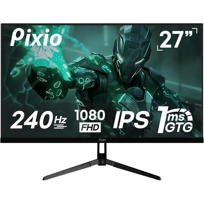 Pixio PX279 Wave Gaming Monitor 27" - Black - 27 Inch by Pixio - Refurbished - Excellent condition