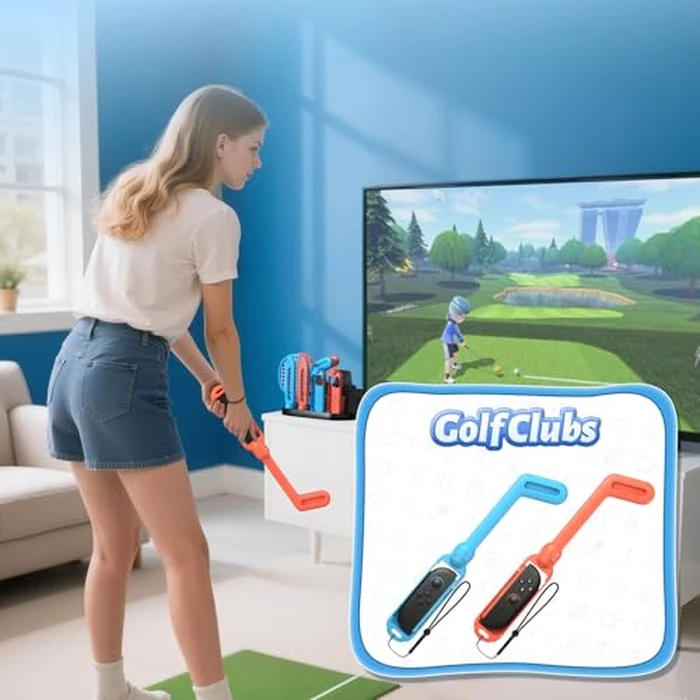 [Switch 1/2 Compatible] FASTSNAIL Sports Accessories Bundle for Nintendo Switch 2/Switch 1/OLED for Joy-con 2, Storage and Organizer Station for Switch Sports Games, Family Party Pack Kit for Joycon by FASTSNAIL - Image 7