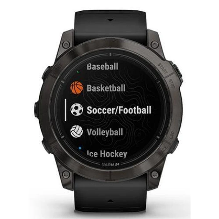 Garmin Epix Pro (Gen 2) Smartwatch - 32GB - 47mm - Carbon Gray Fiber-reinforced polymer Case with Black Silicone QuickFit Watch Band by Garmin - Image 1
