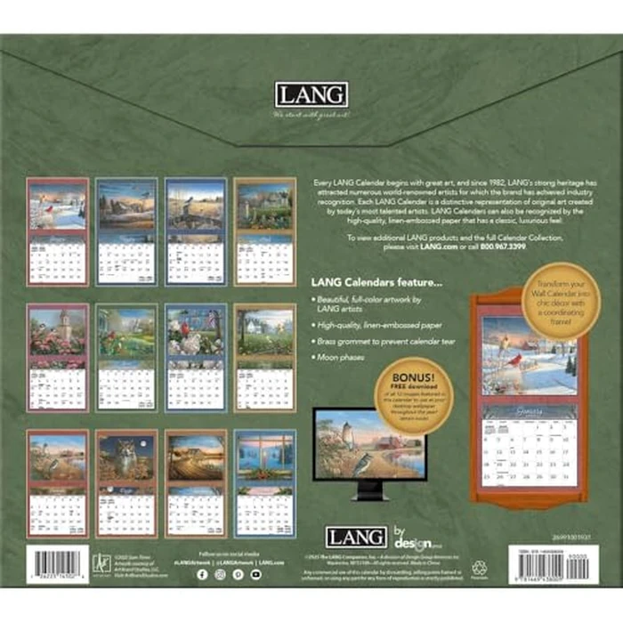 Lang Companies, Meadowland 2026 Wall Calendar by Sam Timm, 13.4'' X 12'', 12-Month Calendar with Stapled Binding by Lang - Image 3