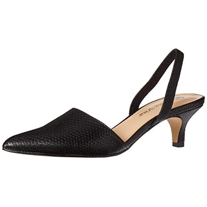 Bella Vita Women's Bella Vita Sarah II Slingback Dress Shoe Shoe, Black Snake, 8 N US by Bella Vita - Used - Like New condition - US$49.15