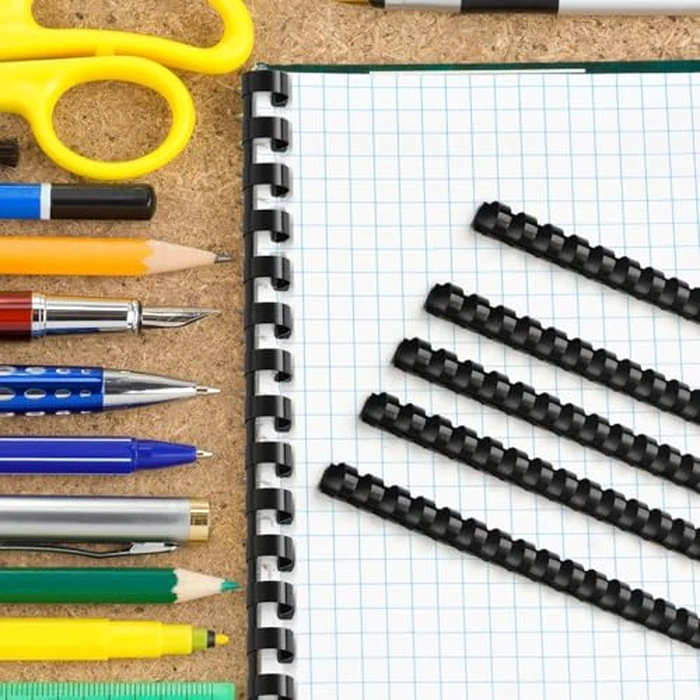 IONPSHG 50 Pcs Plastic Binding Combs 16mm, 21 Rings Comb Binding Spines for Paper Sheets, 120 Sheet Capacity, Black - Durable & Easy-to-Use Spine Binders for Office/School by IONPSHG - Image 6