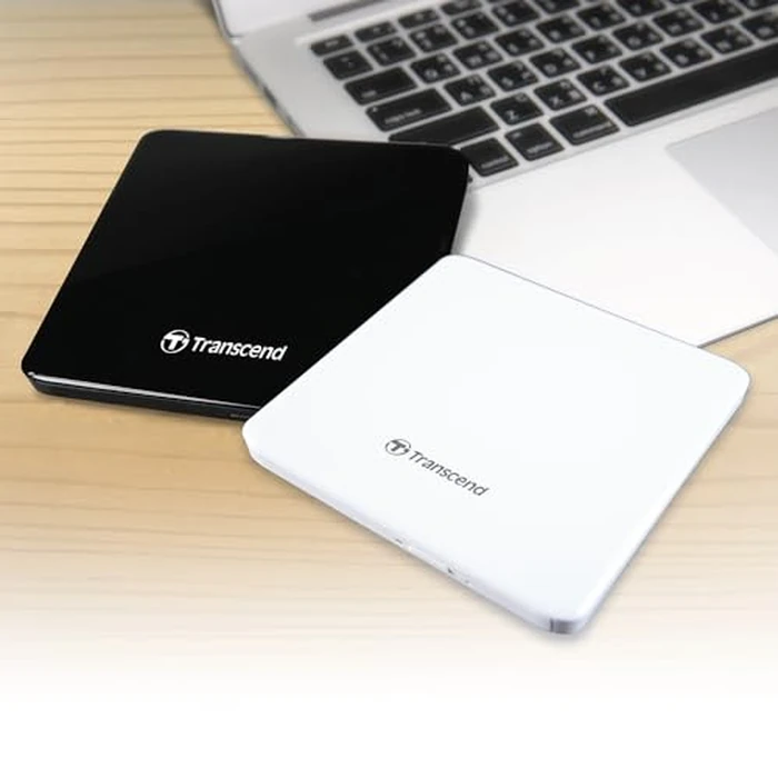 Transcend Information 8X Extra Slim Portable DVD Writer Optical Drive, TS8XDVDS-K (Black) by Transcend - Image 5