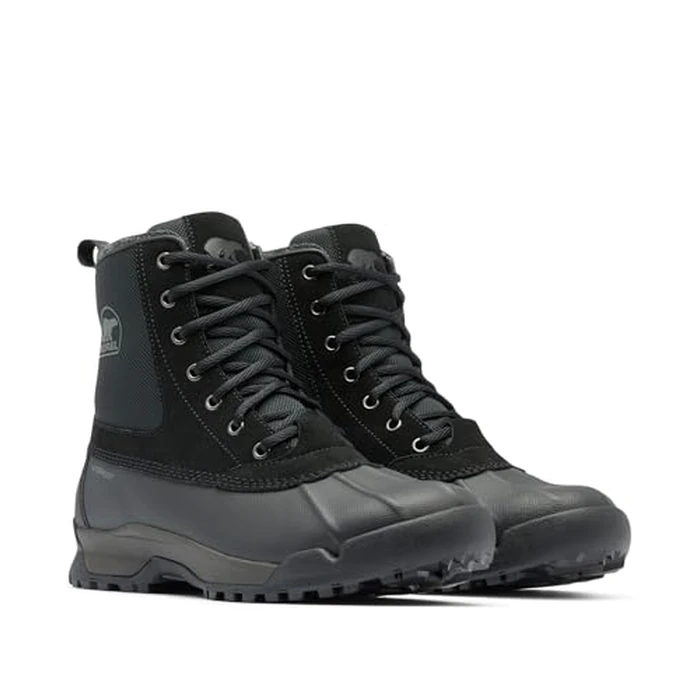Sorel Men's Buxton Lite Waterproof Winter Boot, Black/Black, 12 by Sorel - Image 3