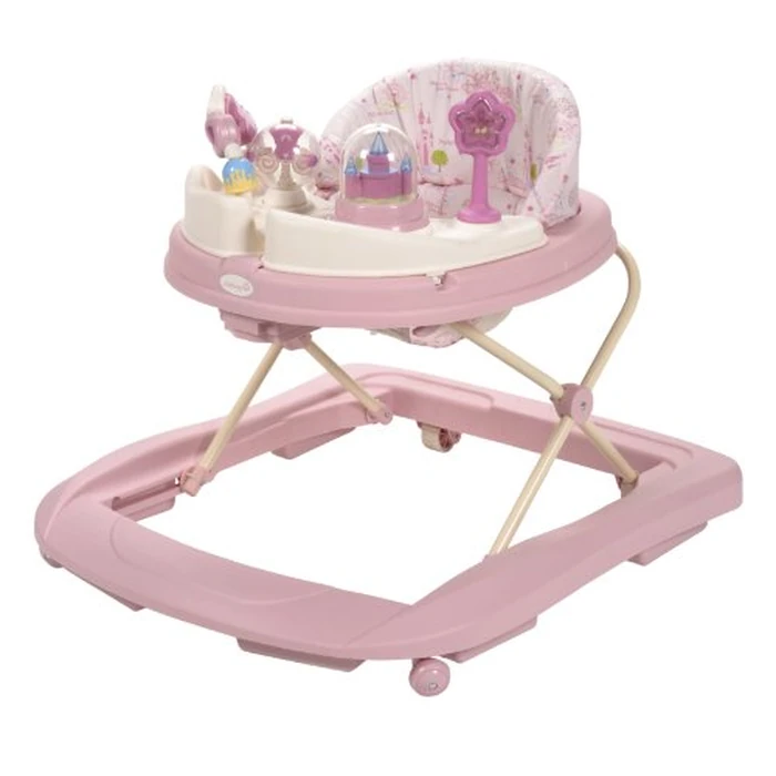 Disney Baby Princess Walker with Wheels, Pink Baby Walkers and Activity Center for Infants by Disney - Image 1