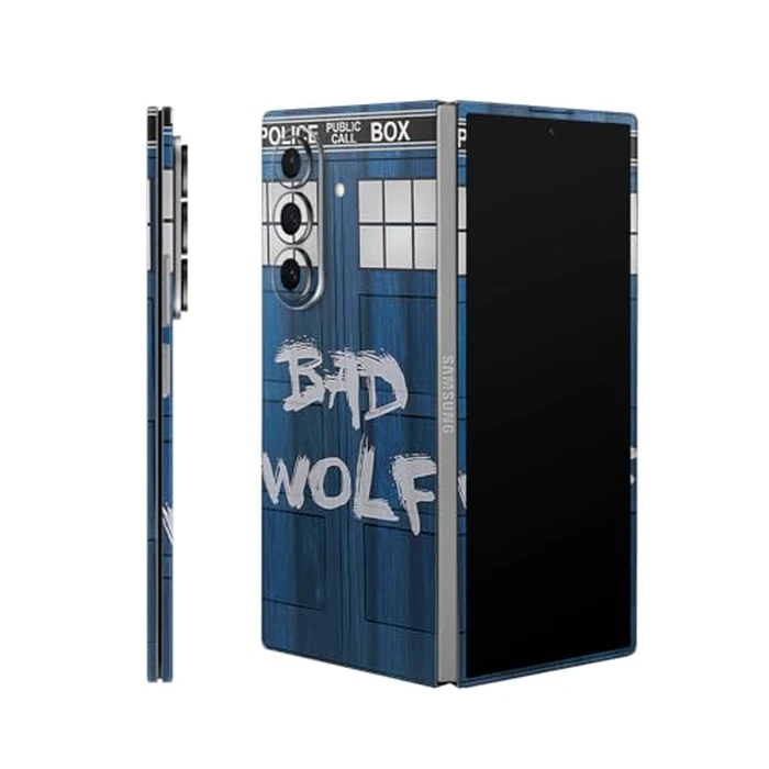 Phone Skin Compatible with Samsung Galaxy Z Fold 7 - Time Lord Box - Premium 3M Vinyl Protective Wrap Decal Cover - Easy to Apply | Crafted in The USA by MightySkins by Vision Signs & Graphics - Used - Good condition - CA$13.44